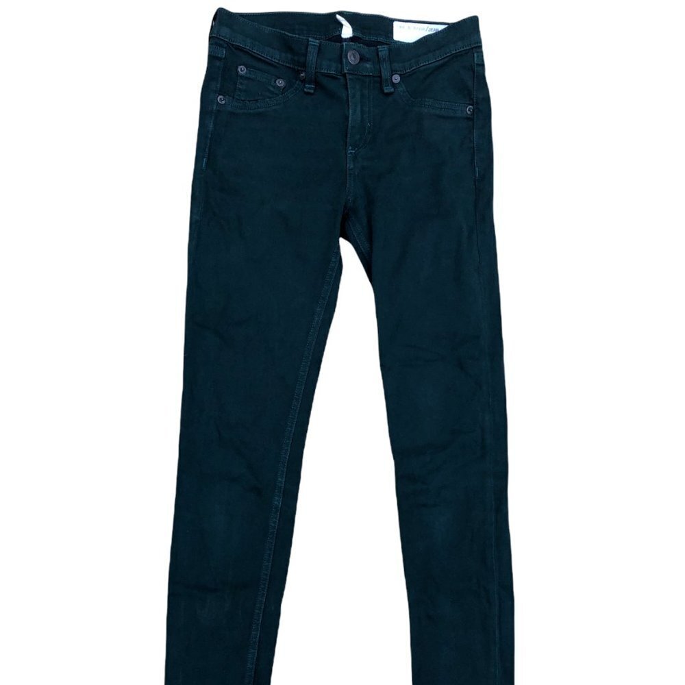 rag & bone Leggings Denim Jeans Women's 25 Green Designer Skinny Fit Pants